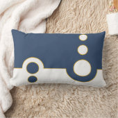 幾何学的、抽象芸術パターモダンン、円 ランバークッション (ブランケット)