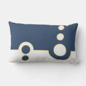 幾何学的、抽象芸術パターモダンン、円 ランバークッション (裏面)