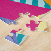 幾何学的、抽象芸術要素：シームレスな装飾 ジグソーパズル (側面)