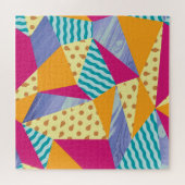 幾何学的、抽象芸術要素：シームレスな装飾 ジグソーパズル (横)