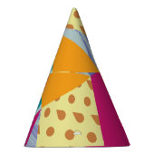 幾何学的、抽象芸術要素：シームレスな装飾 パーティーハット (右)