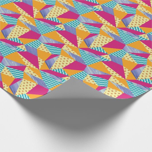 幾何学的、抽象芸術要素:シームレスな装飾 ラッピングペーパー (角)