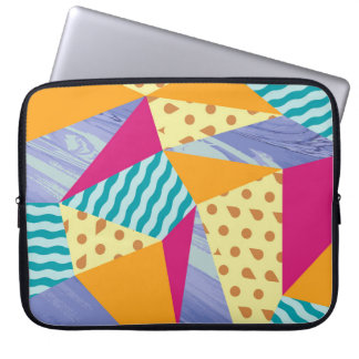 幾何学的、抽象芸術要素：シームレスな装飾 ラップトップスリーブ