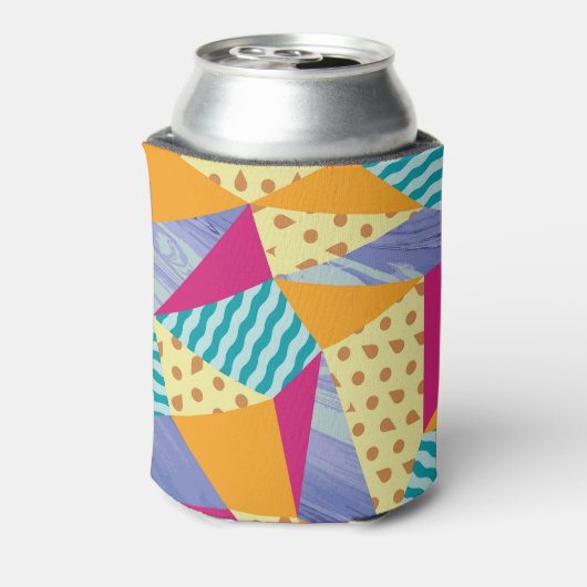 幾何学的、抽象芸術要素:シームレスな装飾 缶クーラー (缶裏面)
