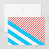 幾何学的，抽象芸術，テクスチャ，パターン，赤，青 ポストカード (正面/裏面)