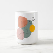 幾何学的，抽象芸術,ミニマル,モダンパステル， モーフィングマグカップ (中央)