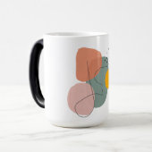 幾何学的，抽象芸術,ミニマル,モダンパステル， モーフィングマグカップ (正面左)