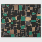 幾何学的、抽象芸術 ラッピングペーパー (フラット)