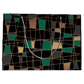 幾何学的、抽象芸術 ラージペーパーバッグ (裏面)