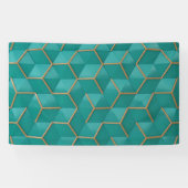 幾何学的 横断幕 (横)