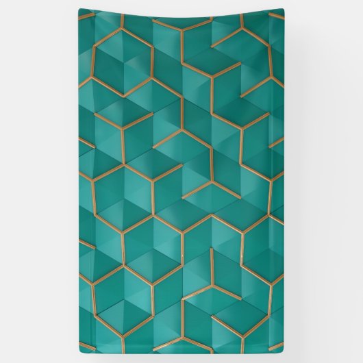 幾何学的 横断幕 (縦)