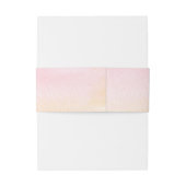 幾何学的 – 金ゴールドグリッターブルゴーニュ花 招待状ベリーバンド (裏面例)