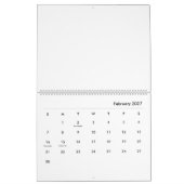 幾何学的#2 カレンダー (2月 2027)