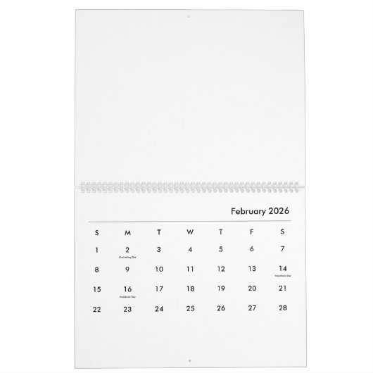 幾何学的#2 カレンダー (2月 2026)