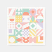 幾何学的#32 スタンダードカクテルナプキン (正面)