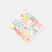 幾何学的#32 スタンダードカクテルナプキン (角)