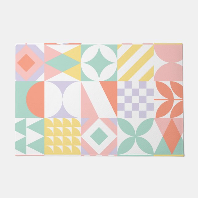 幾何学的#32 ドアマット (正面)