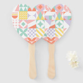 幾何学的#32 ハンドファン (正面&裏面)