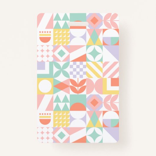 幾何学的#32 バッジ (正面)