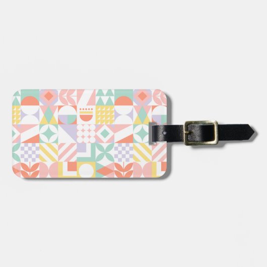 幾何学的#32 ラゲッジタグ (正面横)