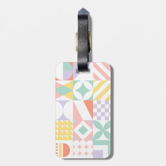 幾何学的#32 ラゲッジタグ (裏面縦)