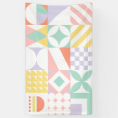 幾何学的#32 横断幕 (縦)