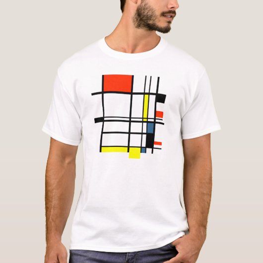 幾何学的laのモンドリアン tシャツ (正面)