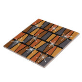 幾何学的MCM抽象芸術焼けオレンジ タイル (側面)