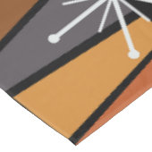 幾何学的MCM抽象芸術焼けオレンジ テーブルクロス (アングル)