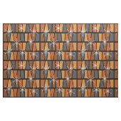 幾何学的MCM抽象芸術焼けオレンジ ファブリック (ファットクウォーター)