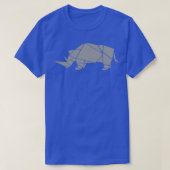 幾何学的Rhino Tシャツ (デザイン正面)