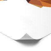 幾何学的WPAP鹿デザイン |印刷可能 |ウォールアート ポスター (角)