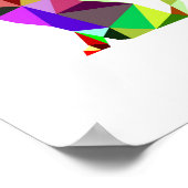 幾何学的WPAP Catデザイン2 |印刷可能 |ウォールアート ポスター (角)