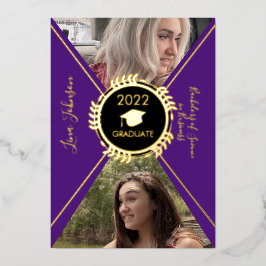 幾何学目盛り金ゴールドプレス発表 箔招待状