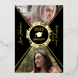 幾何学目盛り金ゴールドプレス発表 箔招待状