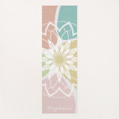 幾何学瞑想抽象芸術花名曼荼羅 ヨガマット (正面)