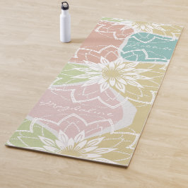 幾何学瞑想花名感謝マンダラ ヨガマット