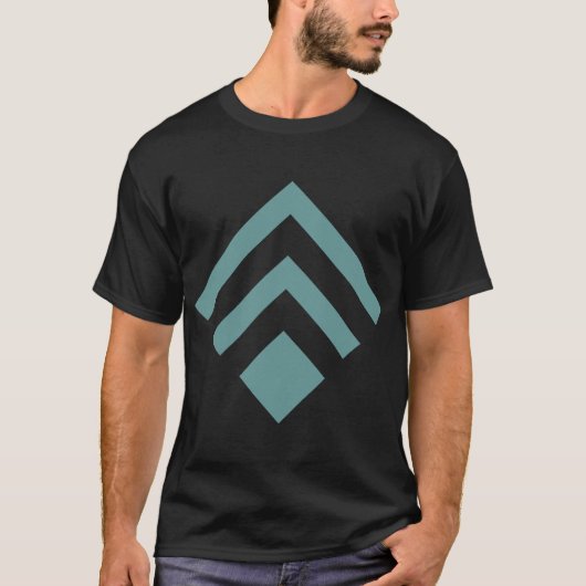 幾何学矢印02 -海緑 Tシャツ (正面)
