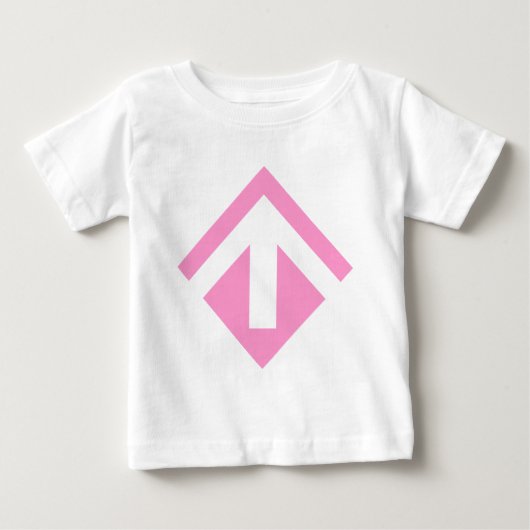 幾何学矢印03 ベビーTシャツ (正面)