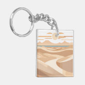 幾何学砂漠 キーホルダー (正面左)