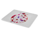 幾何学粒切り板 カッティングボード (角)