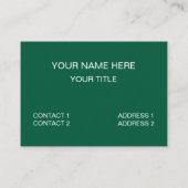 幾何学緑半円の幾何学模様 名刺 (裏面)