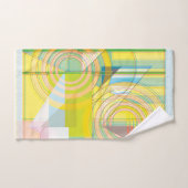 幾何学線の形状タオル バスタオルセット (ハンドタオル)