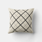 幾何学線角枕 – ミニマルモダンリスト クッション (裏面)