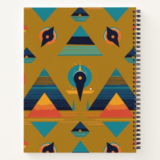 幾何学緩和曲線ノートブック ノートブック (裏面)