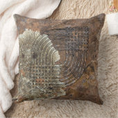 幾何学織りロックアート クッション (ブランケット)