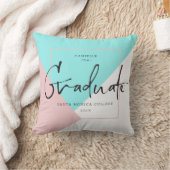 幾何学背モダン景タイポグラフィ2 クッション (ブランケット)