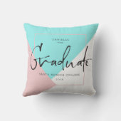 幾何学背モダン景タイポグラフィ2 クッション (裏面)