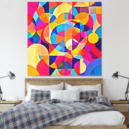幾何学色の感情 キャンバスプリント