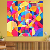 幾何学色の感情 キャンバスプリント (インサイチュ (リビング))